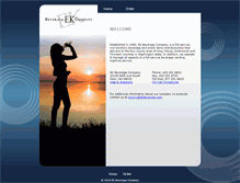 Tablet Screenshot of ekbeverage.com